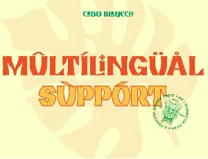 CABO BLANCCO font