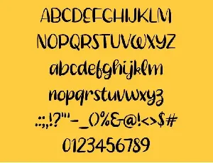 Thick Tail font