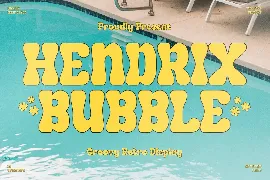 Hendrix Bubble Groovy Retro Display font