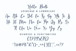 Hello Rasti font