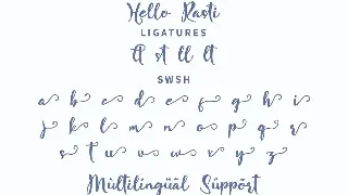 Hello Rasti font