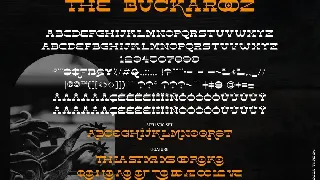 The BUCKAROOZ font