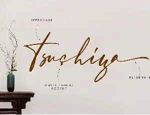 Tsuchiya - Modern Calligraphy Font