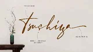 Tsuchiya - Modern Calligraphy Font