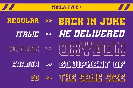 Hillary - A Sport Display Font