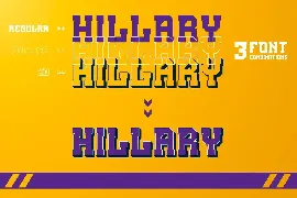 Hillary - A Sport Display Font