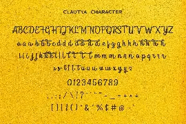 Clautya font