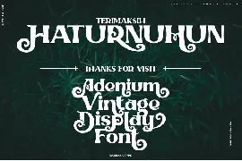 Adenium font