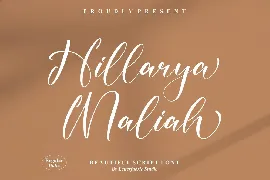 Hillarya Maliah Script Font