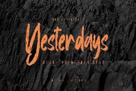 Yesterdays - Rough Handbrush Font