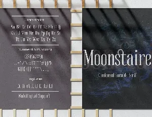 Moonstaire - Condensed Serif font