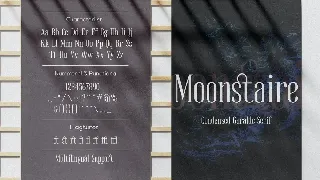 Moonstaire - Condensed Serif font