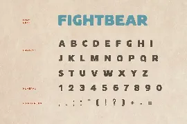 Fight Bear Display Typeface Font