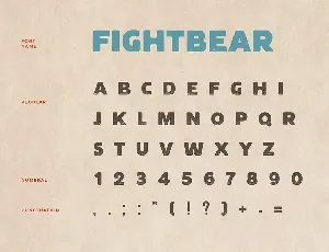 Fight Bear Display Typeface Font