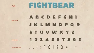 Fight Bear Display Typeface Font