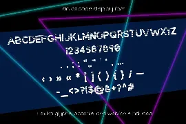 Retrolined Synthwave 80s Retro Font