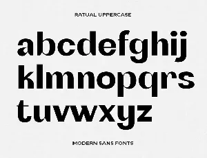 Ratual Modern Sans font