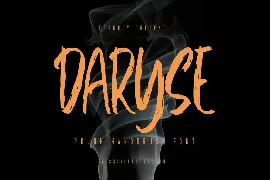 Daryse - Rough Handbrush Font