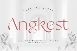 Angkest - Elegant Display Sans font