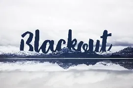 Blackout font