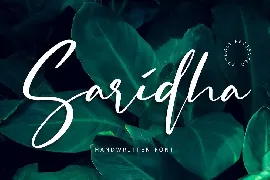 Saridha Handwritten Font