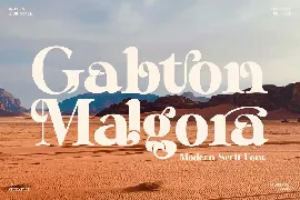 Gabton Malgora Serif Font