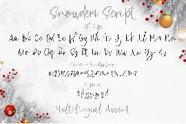 Snowdem Christmas - Modern Calligraphy Font