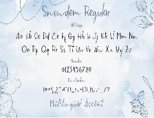 Snowdem Christmas - Modern Calligraphy Font