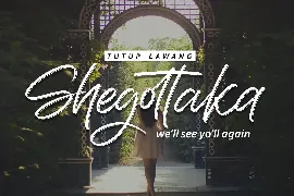 Shegottaka | Drybrush Handwriting Script Font