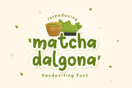 Matcha Dalgona font