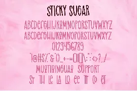 Sticky Sugar font