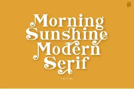 Morning Sunshine font