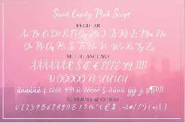 Extrude Sweet Candy Pink Script (2 layered) font