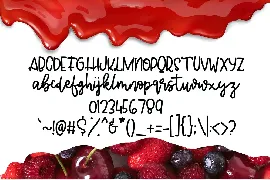 Jelly Berry font