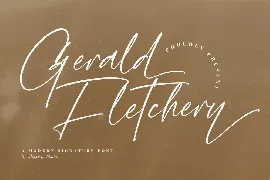 Gerald Fletchery Signature Font