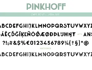 Pinkhoff font