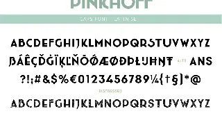 Pinkhoff font