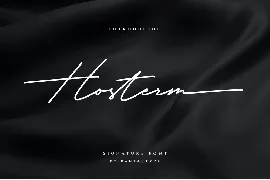 Histerm Modern Siganture Font