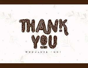 Woodlove | Display Typeface font