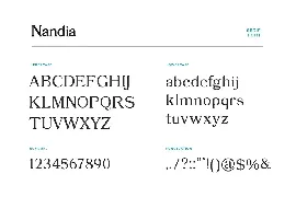 Nandi Modern Serif Font