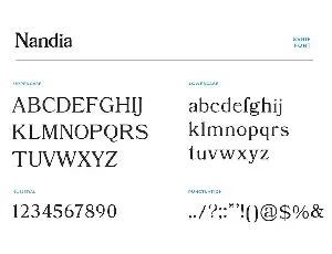 Nandi Modern Serif Font