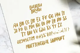 Boorish Brush font