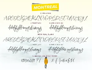 Montreal Script Font