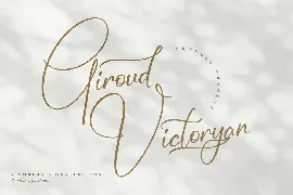 Giroud Victoryan Signature Font