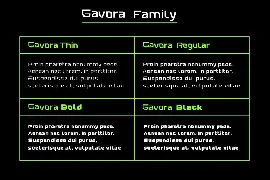 Gavora font