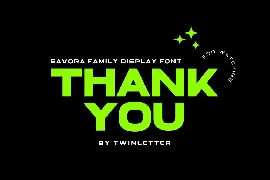 Gavora font