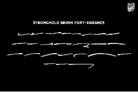 STRONGHOLD Brush font