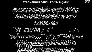 STRONGHOLD Brush font