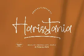 Harisstania Monoline Font