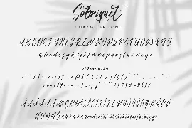 Sobriquet - Modern Calligraphy Font